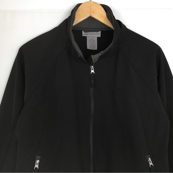 Free Country Men’s Soft Shell Jacket Black Water & Wind Resistant Jacket/Coat - Picture 3 of 11